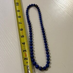 Elegant Blue lapis Beaded Necklace